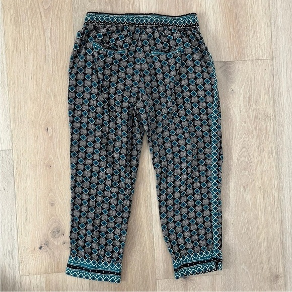Anthropologie Pants Womens Sz XS Boho Jogger Bohemian Pull On Geometric *A24 - Picture 2 of 3